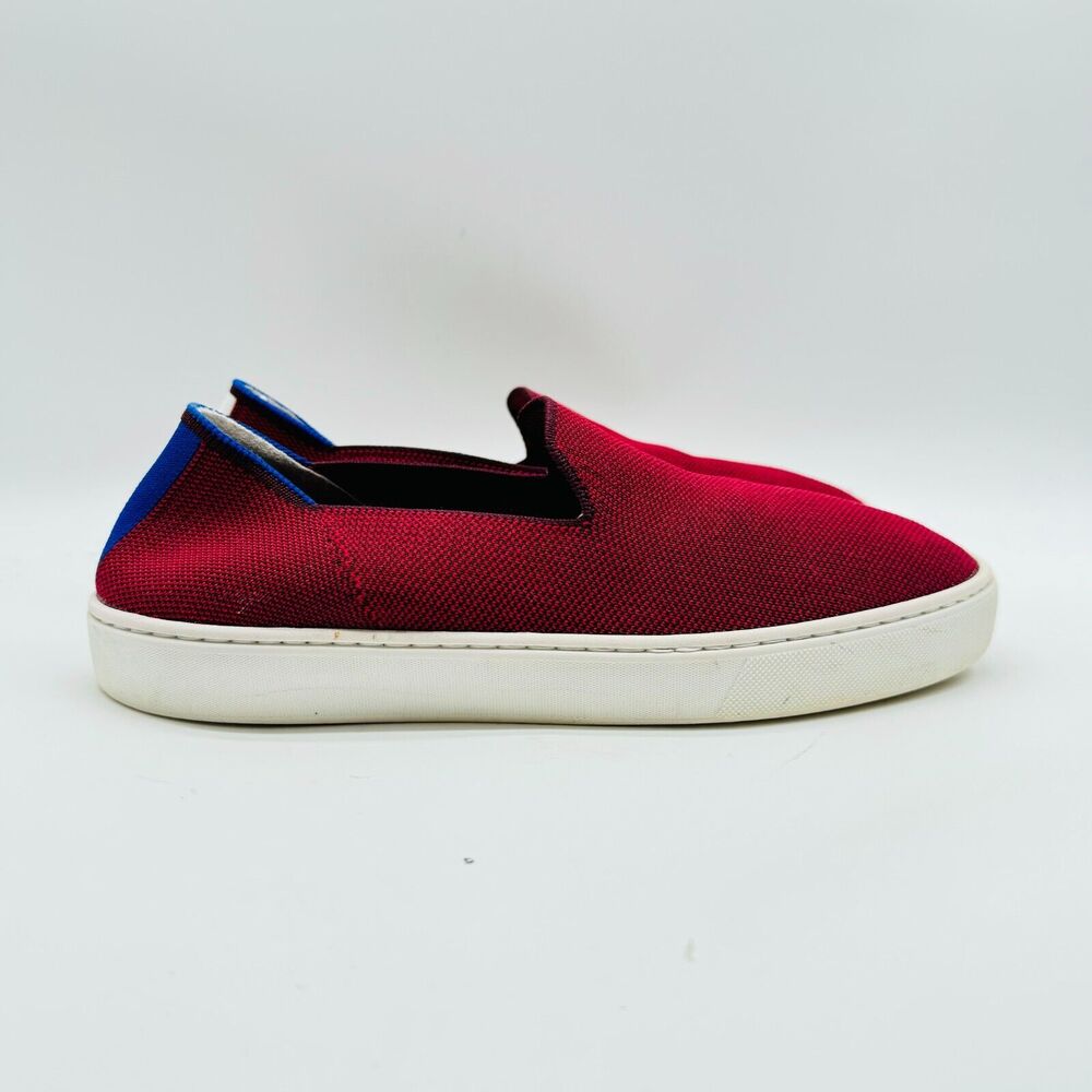 Rothys Sneaker Womens 9 Red Burgundy Slip On Shoes Washable Lightweight